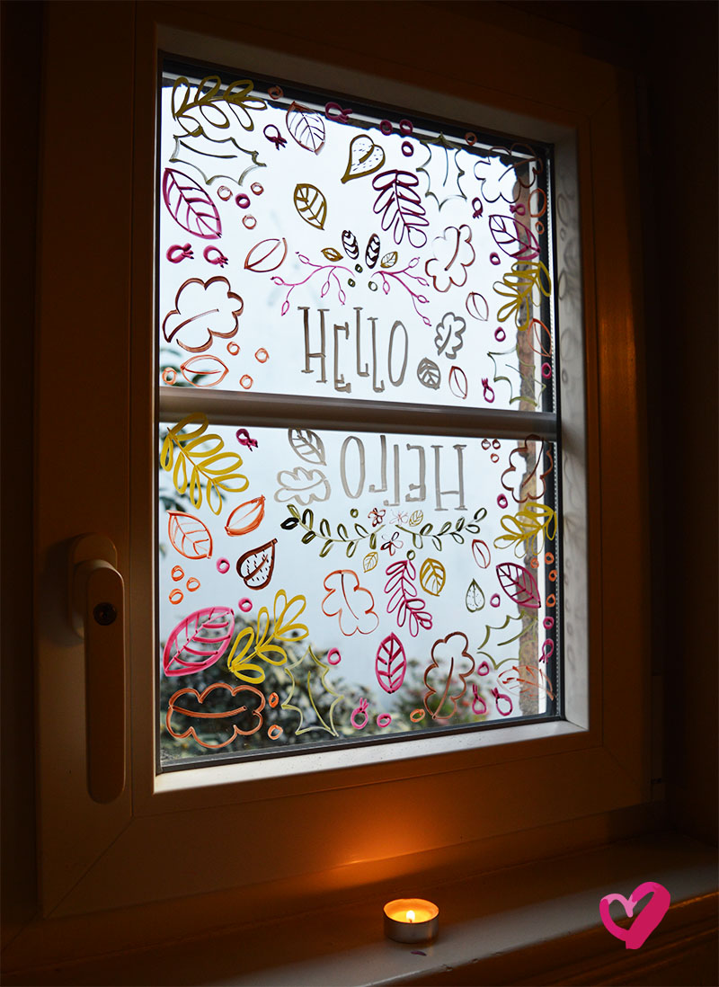 Diy Fensterbilder Mit Kreidestiften Lettern Und Malen Krigelkragel