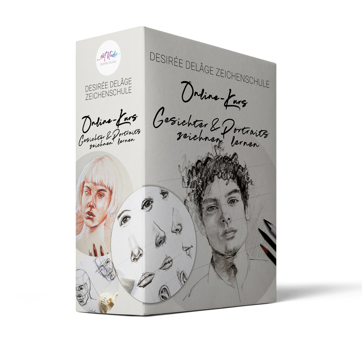 Zeichnen lernen Zeichenkurs Zeichenschule Gesichter und Portraits Desiree Delage Instagram 2